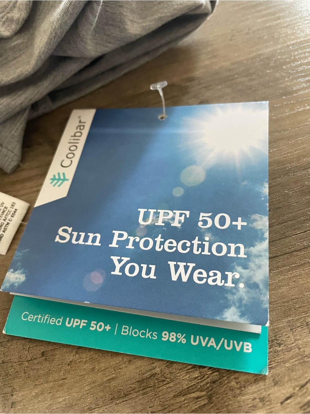 Coolibar Sanibel Everyday UPF 50+ Gray Beach Shawl Sun Protection you Wear OS - Picture 3 of 7